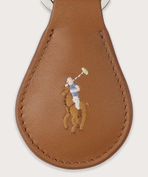 POLO RALPH LAUREN（ポロ ラルフ ローレン）の「スムースレザー キーホルダー（キーケース/キーアクセサリー・メンズ・ブラック/グリーン/ダークブラウン/ブルー/ライトブラウン・FREE）」の14枚目の写真