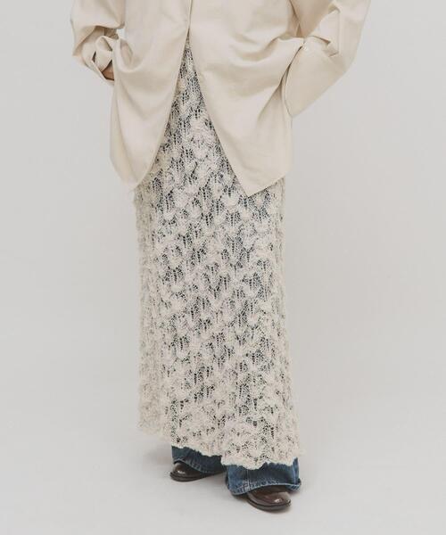 KBF（ケイビーエフ）の「クロシェニットスカート（スカート）」 - WEAR