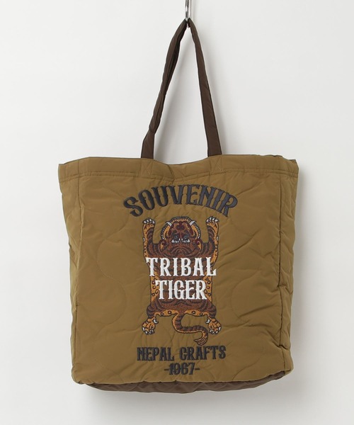 KRIFF MAYER（クリフメイヤー）の「KRIFF MAYER ｽｰﾍﾞﾆｱ刺繍ﾄｰﾄBAG（トートバッグ・メンズ・キャメル/ピンクベージュ/オリーブ/ブラック/オフホワイト/パープル・F）」の20枚目の写真