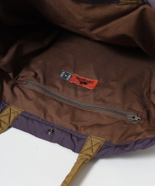 KRIFF MAYER（クリフメイヤー）の「KRIFF MAYER ｽｰﾍﾞﾆｱ刺繍ﾄｰﾄBAG（トートバッグ・メンズ・キャメル/ピンクベージュ/オリーブ/ブラック/オフホワイト/パープル・F）」の18枚目の写真