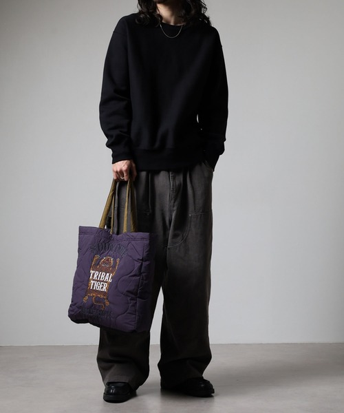 KRIFF MAYER（クリフメイヤー）の「KRIFF MAYER ｽｰﾍﾞﾆｱ刺繍ﾄｰﾄBAG（トートバッグ・メンズ・キャメル/ピンクベージュ/オリーブ/ブラック/オフホワイト/パープル・F）」の10枚目の写真