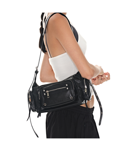 BLACKPURPLE(ブラックパープル)の「マルコバッグ Marco Bag_BLACK(ショルダーバッグ・レディース・ブラック・FREE)」の1枚目の写真