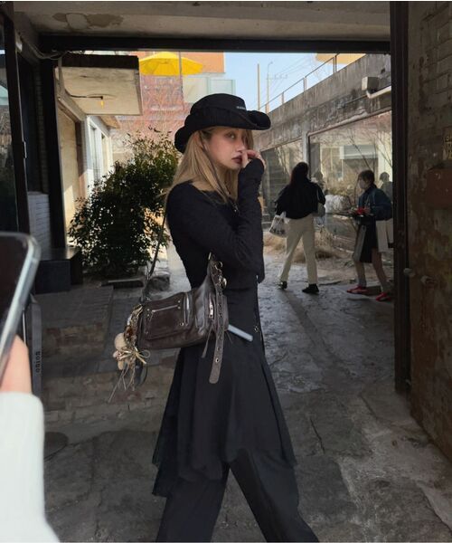 BLACKPURPLE(ブラックパープル)の「マルコバッグ Marco Bag_BLACK(ショルダーバッグ・レディース・ブラック・FREE)」の18枚目の写真