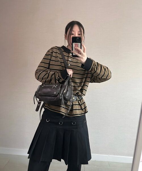 BLACKPURPLE(ブラックパープル)の「マルコバッグ Marco Bag_BLACK(ショルダーバッグ・レディース・ブラック・FREE)」の20枚目の写真