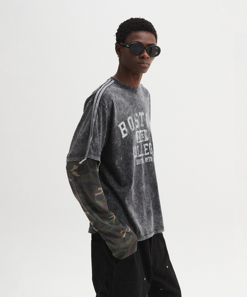 DNSR(ディーエヌエスアール)の「サルパウォッシングカモレイヤードロングスリーブ(Tシャツ/カットソー・メンズ・その他・MEDIUM/LARGE/X-LARGE)」の2枚目の写真