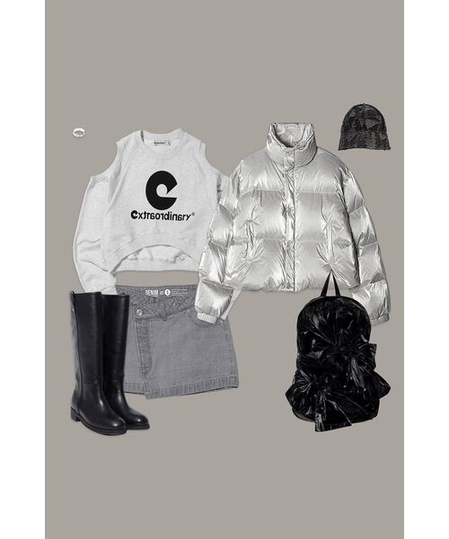 AVANDRESS(アバンドレス )の「Siberia Duck Stella Crop Padding GREY(ダウンジャケット/コート・レディース・グレー・SMALL/MEDIUM/LARGE)」の11枚目の写真