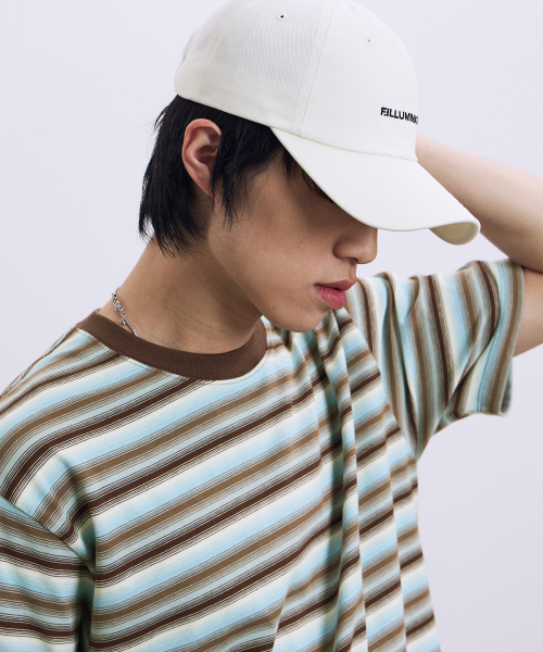 F.ILLUMINATE（フィルミネイト）の「ミックスドカラー ストライプTシャツ-ブラウン（Tシャツ/カットソー・レディース・その他・SMALL/MEDIUM/LARGE）」の3枚目の写真