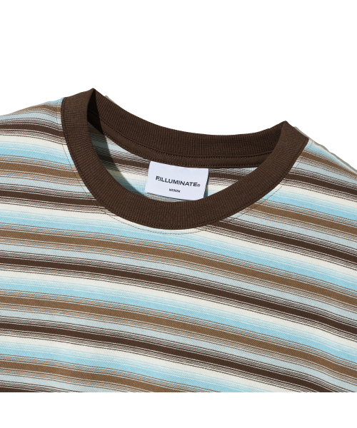 F.ILLUMINATE（フィルミネイト）の「ミックスドカラー ストライプTシャツ-ブラウン（Tシャツ/カットソー・レディース・その他・SMALL/MEDIUM/LARGE）」の6枚目の写真