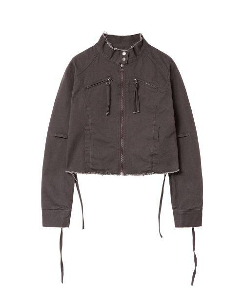 Midnight Move（ミッドナイトムーブ）の「strap jacket (dark grey)（その他アウター・レディース・その他・FREE）」の2枚目の写真