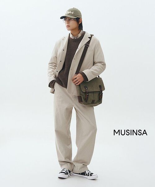 MUSINSA STANDARD（ムシンサスタンダード）の「オーバーサイズリブクルーネックニット[ヘッダーブラウン]（ニット/セーター・メンズ・その他・SMALL/MEDIUM/LARGE/X-LARGE/XX-LARGE）」の7枚目の写真