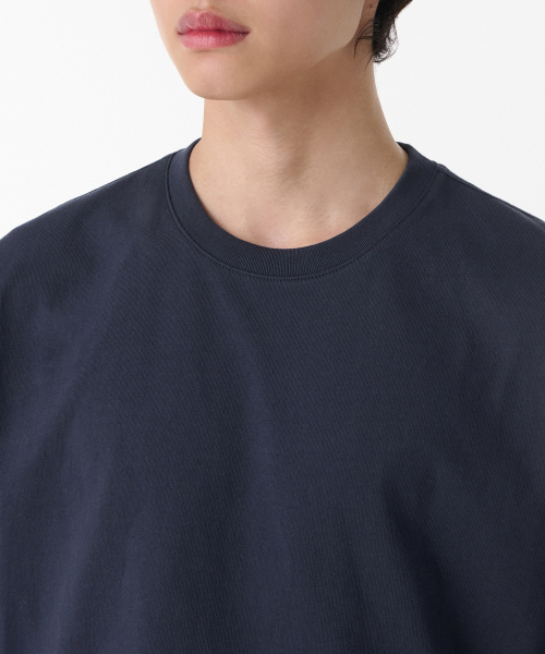 MUSINSA STANDARD（ムシンサスタンダード）の「リラックスドOEクルーネックTシャツ[ネイビー]（Tシャツ/カットソー・メンズ・その他・XX-LARGE/XXX-LARGE/SMALL/MEDIUM/LARGE/X-LARGE）」の3枚目の写真