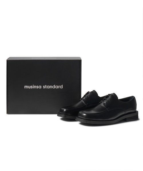 MUSINSA STANDARD（ムシンサスタンダード）の「ワイドスクエアチップダービーシューズ[ブラック]（ドレスシューズ・レディース・その他・28cm/28.5cm/29cm/25cm/25.5cm/26cm/26.5cm/27cm/27.5cm/23cm/23.5cm/24.5cm）」の11枚目の写真