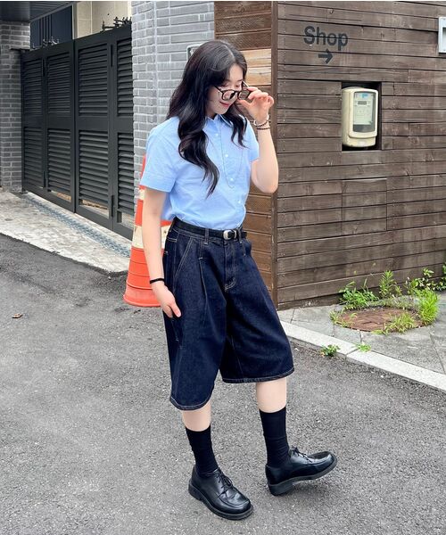 MUSINSA STANDARD（ムシンサスタンダード）の「ワイドスクエアチップダービーシューズ[ブラック]（ドレスシューズ・レディース・その他・28cm/28.5cm/29cm/25cm/25.5cm/26cm/26.5cm/27cm/27.5cm/23cm/23.5cm/24.5cm）」の17枚目の写真