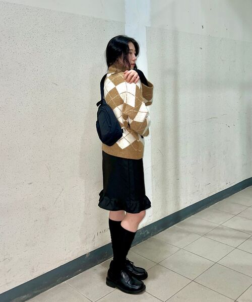 MUSINSA STANDARD（ムシンサスタンダード）の「ワイドスクエアチップダービーシューズ[ブラック]（ドレスシューズ・レディース・その他・28cm/28.5cm/29cm/25cm/25.5cm/26cm/26.5cm/27cm/27.5cm/23cm/23.5cm/24.5cm）」の21枚目の写真