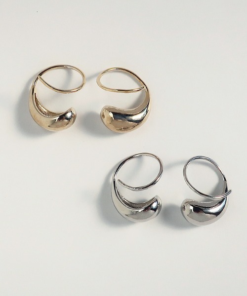 ISS(イズ)の「【金属アレルギー対応】ダブルピアス ニッケルフリー 日本製(ピアス(両耳用)・レディース・シルバー/ゴールド・FREE)」の5枚目の写真