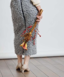 PICCIN PERLA | モケモケニットバックジップスカート(スカート)