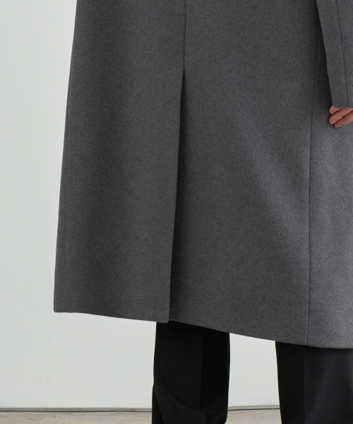MUSINSA STANDARD（ムシンサスタンダード）の「カシミヤブレンドマスキュリンダブルチェスターフィールドロングコート[ミディアムグレー]（チェスターコート・メンズ・その他・LARGE/X-LARGE/XX-LARGE/MEDIUM）」の7枚目の写真