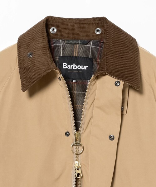 Barbour(バブアー)の「【別注】Barbour / TRANSPORT ポリエステルコットン ピーチスキン ジャケット(ブルゾン・メンズ・ブラック/オリーブ/ベージュ・34/36/38/40/42)」の12枚目の写真