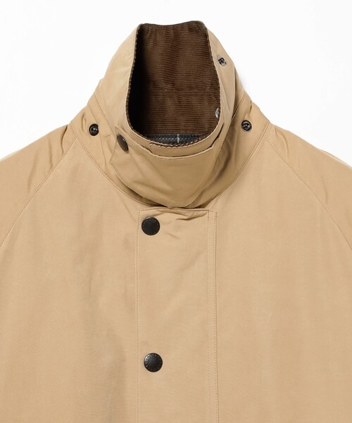 Barbour(バブアー)の「【別注】Barbour / TRANSPORT ポリエステルコットン ピーチスキン ジャケット(ブルゾン・メンズ・ブラック/オリーブ/ベージュ・34/36/38/40/42)」の13枚目の写真