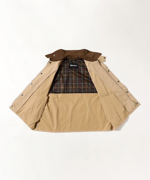 Barbour(バブアー)の「【別注】Barbour / TRANSPORT ポリエステルコットン ピーチスキン ジャケット(ブルゾン・メンズ・ブラック/オリーブ/ベージュ・34/36/38/40/42)」の16枚目の写真