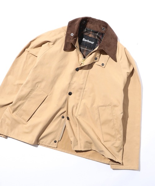 Barbour(バブアー)の「【別注】Barbour / TRANSPORT ポリエステルコットン ピーチスキン ジャケット(ブルゾン・メンズ・ブラック/オリーブ/ベージュ・34/36/38/40/42)」の3枚目の写真