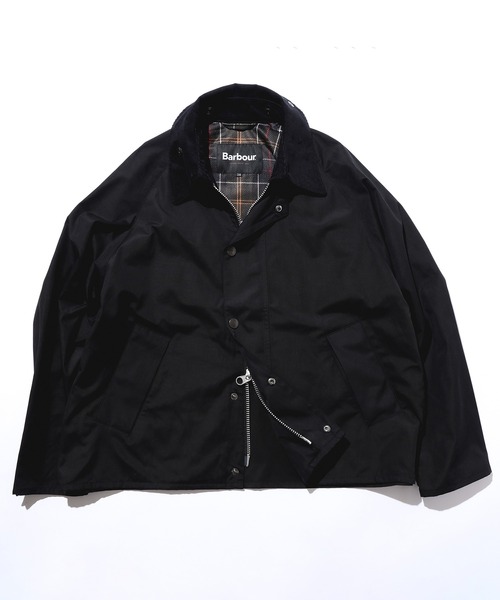 Barbour(バブアー)の「【別注】Barbour / TRANSPORT ポリエステルコットン ピーチスキン ジャケット(ブルゾン・メンズ・ブラック/オリーブ/ベージュ・34/36/38/40/42)」の2枚目の写真