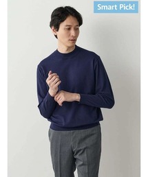 Perfect Suit FActory | 【Smart Pick！】レーヨンブレンド　モックネック　ベーシックニット　ブラック/ネイビー/ブラウン(ニット/セーター)