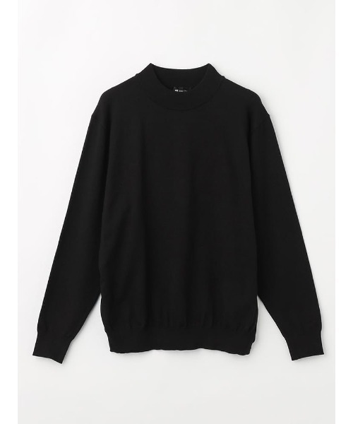 Perfect Suit FActory（パーフェクトスーツファクトリー）の「【Smart Pick！】レーヨンブレンド　モックネック　ベーシックニット　ブラック/ネイビー/ブラウン（ニット/セーター・メンズ・ブラック/ネイビー/ブラウン・M/S/LL/L）」の16枚目の写真