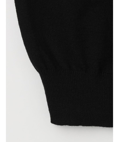 Perfect Suit FActory（パーフェクトスーツファクトリー）の「【Smart Pick！】レーヨンブレンド　モックネック　ベーシックニット　ブラック/ネイビー/ブラウン（ニット/セーター・メンズ・ブラック/ネイビー/ブラウン・M/S/LL/L）」の6枚目の写真