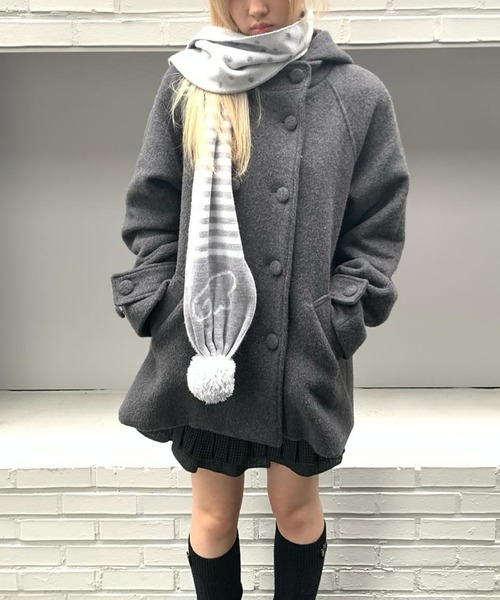 セール】フード付きメルトンジャケット（ピーコート）｜FAVORITO