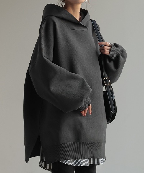 Oversize Sponge Knit Parka — оверсайз парка из пористой ткани
