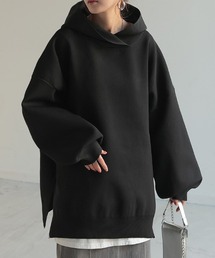 オーバーサイズスポンジニットパーカー