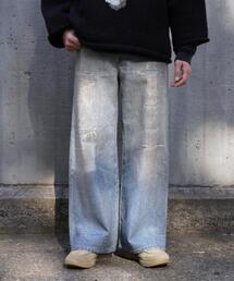 BEAVER | B omnivore/ビーオムニボー　転写 DENIM PANT(デニムパンツ)