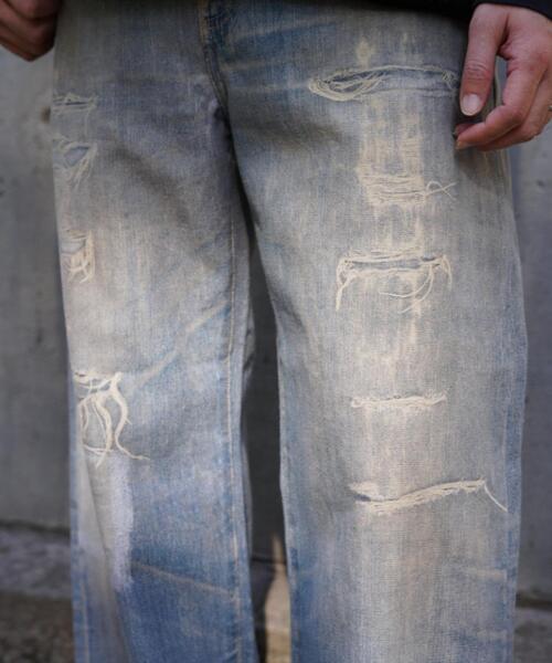 BEAVER(ビーバー)の「B omnivore/ビーオムニボー 転写 DENIM PANT(デニムパンツ・メンズ・その他4・L/M/XL)」の15枚目の写真