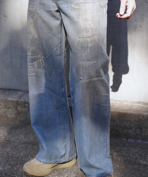 BEAVER(ビーバー)の「B omnivore/ビーオムニボー 転写 DENIM PANT(デニムパンツ・メンズ・その他4・L/M/XL)」の6枚目の写真