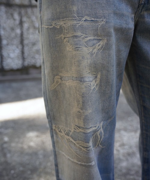 BEAVER(ビーバー)の「B omnivore/ビーオムニボー 転写 DENIM PANT(デニムパンツ・メンズ・その他4・L/M/XL)」の12枚目の写真