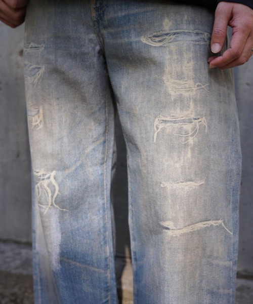 BEAVER(ビーバー)の「B omnivore/ビーオムニボー 転写 DENIM PANT(デニムパンツ・メンズ・その他4・L/M/XL)」の13枚目の写真