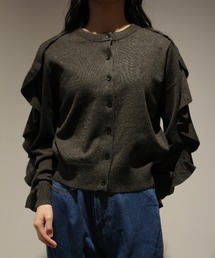 CLANE（クラネ）の「CLANE W FACE SHOULDER FRILL KNIT CARDIGAN（カーディガン/ボレロ）」