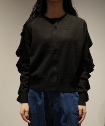 CLANE（クラネ）の「CLANE W FACE SHOULDER FRILL KNIT CARDIGAN（カーディガン/ボレロ）」