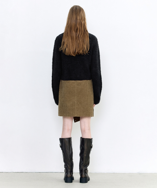 INSILENCE WOMEN(インサイレンスウーマン)の「コーデュロイアンバランススカートASHBROWN(スカート・レディース・その他・X-SMALL/SMALL/MEDIUM)」の3枚目の写真