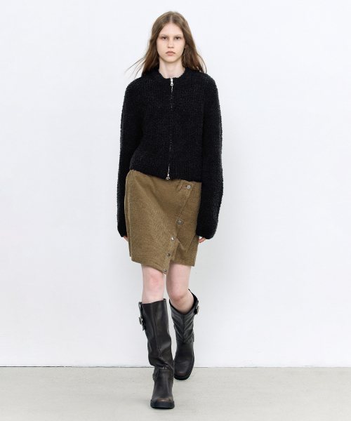 INSILENCE WOMEN(インサイレンスウーマン)の「コーデュロイアンバランススカートASHBROWN(スカート・レディース・その他・X-SMALL/SMALL/MEDIUM)」の4枚目の写真