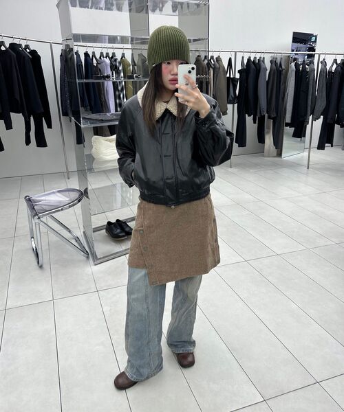 INSILENCE WOMEN(インサイレンスウーマン)の「コーデュロイアンバランススカートASHBROWN(スカート・レディース・その他・X-SMALL/SMALL/MEDIUM)」の12枚目の写真