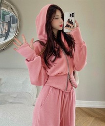 REANO（レアノ）の「ショート丈ジップパーカー&イージーパンツ セットアップ (AW)（セットアップ）」