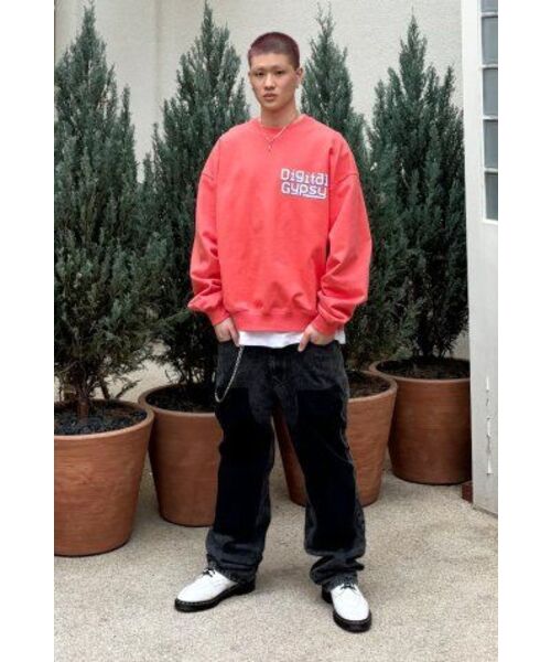 EXTRAORDINARY(エクストラオーディナリー)の「DIGITAL GYPSY PRINT CREWNECK ORANGE(スウェット・メンズ・その他・LARGE/X-LARGE/MEDIUM)」の2枚目の写真