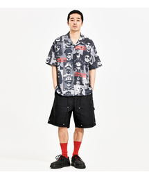 EXTRAORDINARY（エクストラオーディナリー）の「COATING CANVAS DOUBLE KNEE SHORTS BLACK（その他パンツ）」