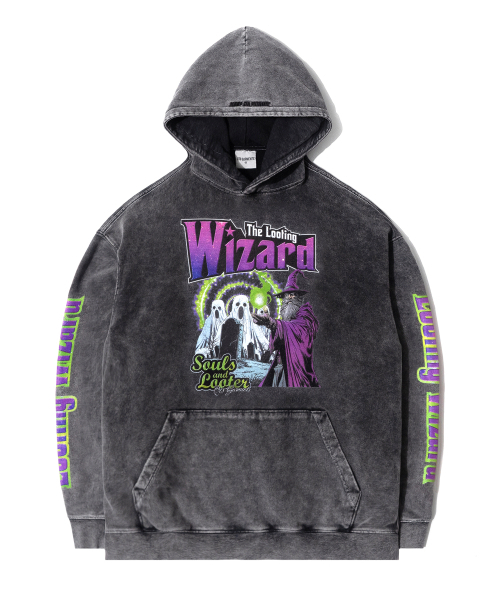 QT8 GARMENTS(キューティーエイトガーメント)の「TL Wizard SP Washed Hoodie (Charcoal)(パーカー・レディース・その他・MEDIUM/LARGE/X-LARGE)」の2枚目の写真
