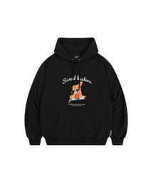 SWEET BUSTER PUPPY HOODIE (BLACK)