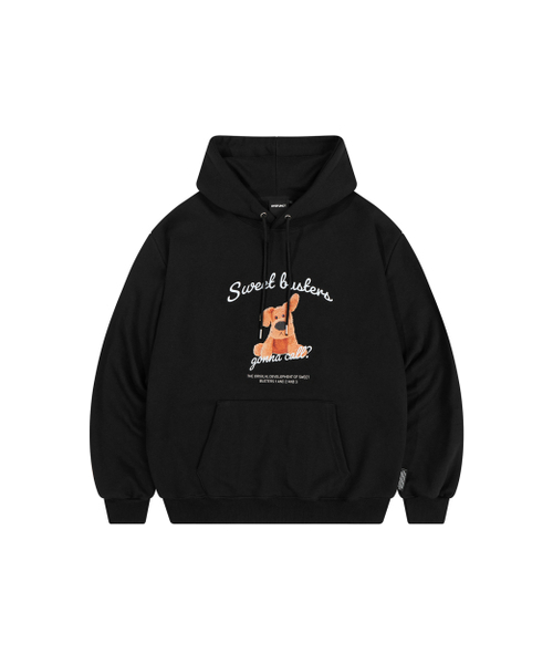 DYSFUNCT(ディスファンクト)の「SWEET BUSTER PUPPY HOODIE (BLACK)(パーカー・メンズ・その他・MEDIUM/LARGE)」の1枚目の写真