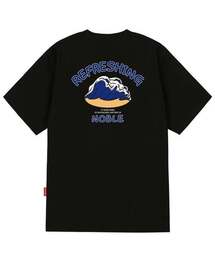 ブルーウェーブロゴTシャツ - ブラック