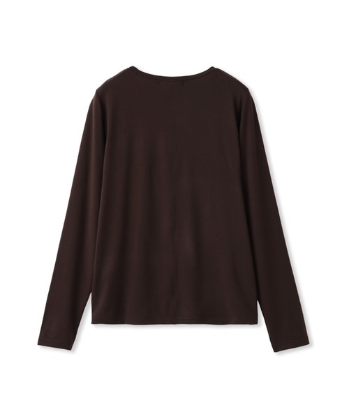 LAUTREAMONT(ロートレアモン)の「【WEB限定】吸湿発熱スムースストレッチカットソー(Tシャツ/カットソー・レディース・ブラック/ブラウン/オフホワイト・11号/9号)」の5枚目の写真